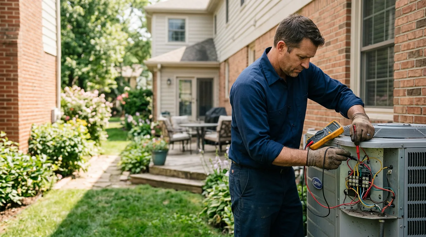 HVAC technician working near Willard, NC